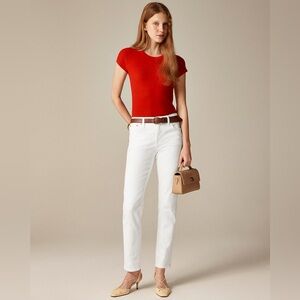 J Crew women’s classic straight jean white Size 25 NWOT